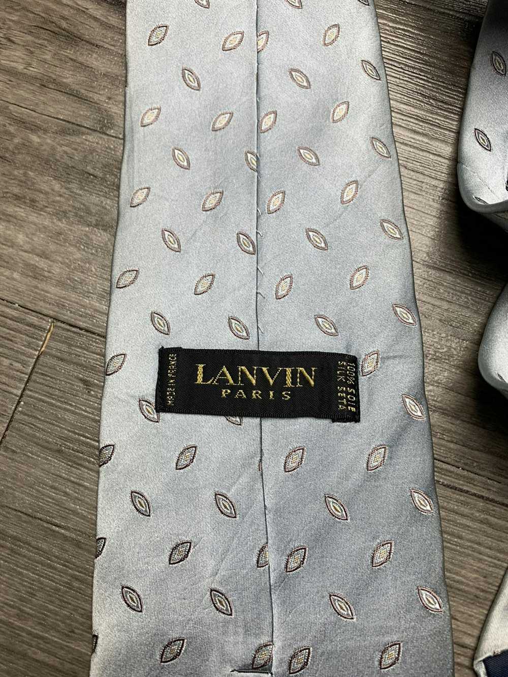 Designer × Lanvin × Vintage Lanvin Tie 100% Silk - image 6