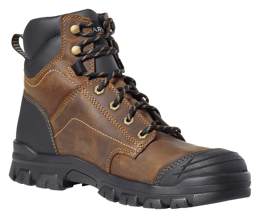 Ariat Treadfast Work Boots for Men - Brown - 8.5M - image 1
