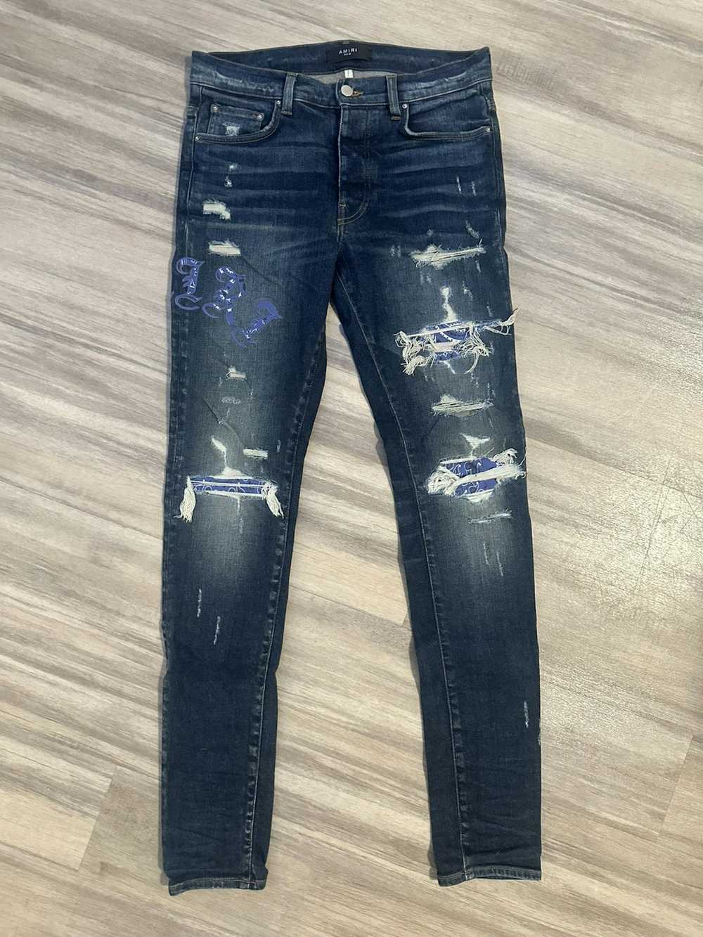 Amiri Amiri Old English Jeans - image 1