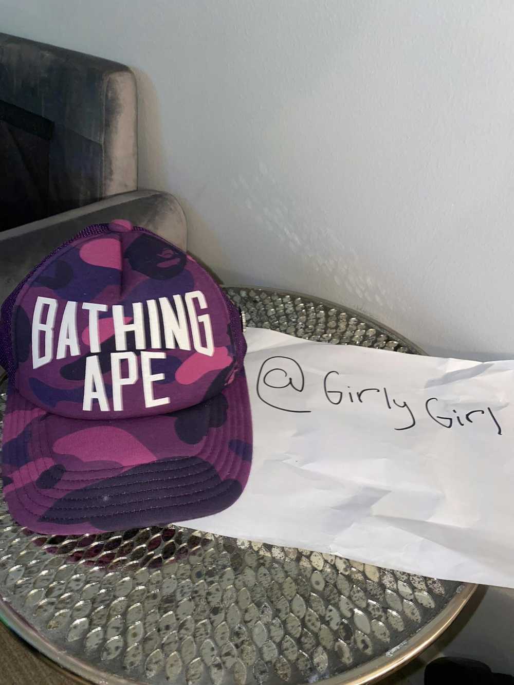 Bape Color Camo NYC Logo Mesh Cap - image 2