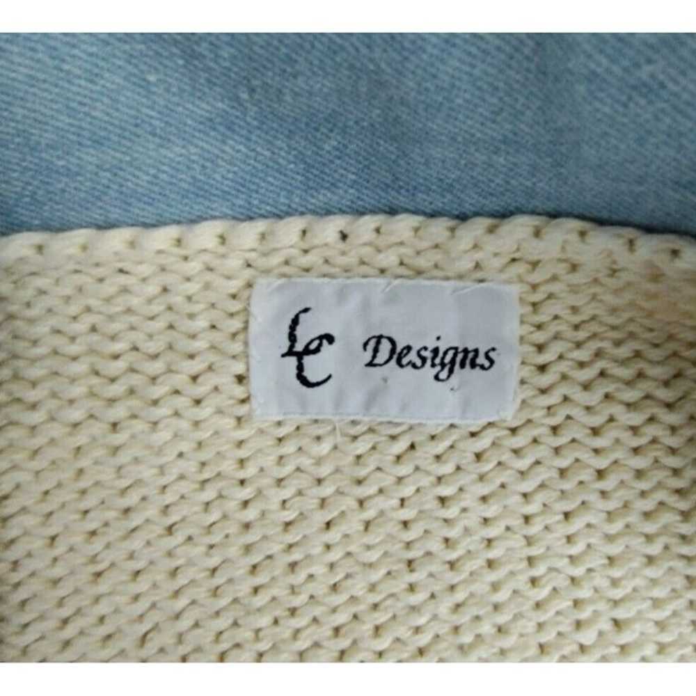 Vintage LC Designs Retro Cardigan Sweater Women L… - image 5