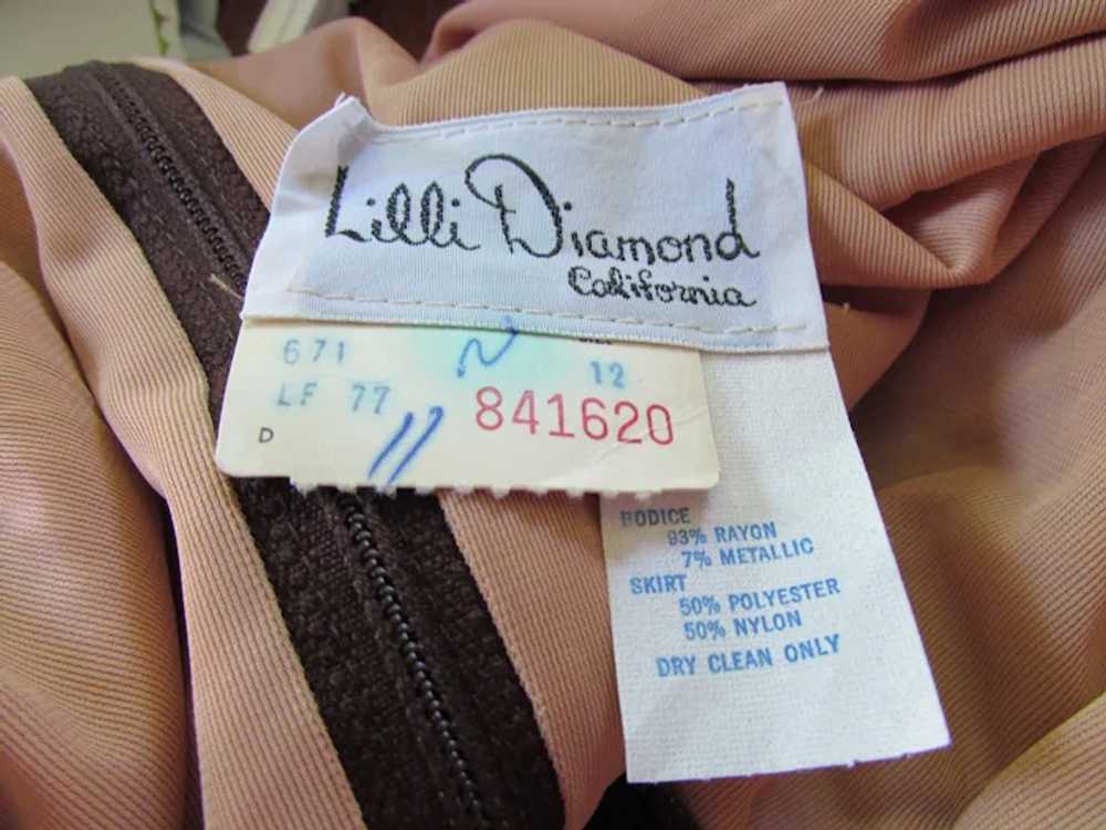 SALE Glamorous Lilli Diamond Evening Dress Cocoa … - image 12
