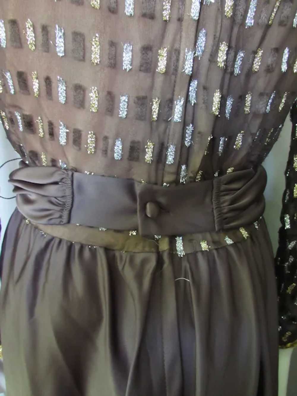 SALE Glamorous Lilli Diamond Evening Dress Cocoa … - image 9