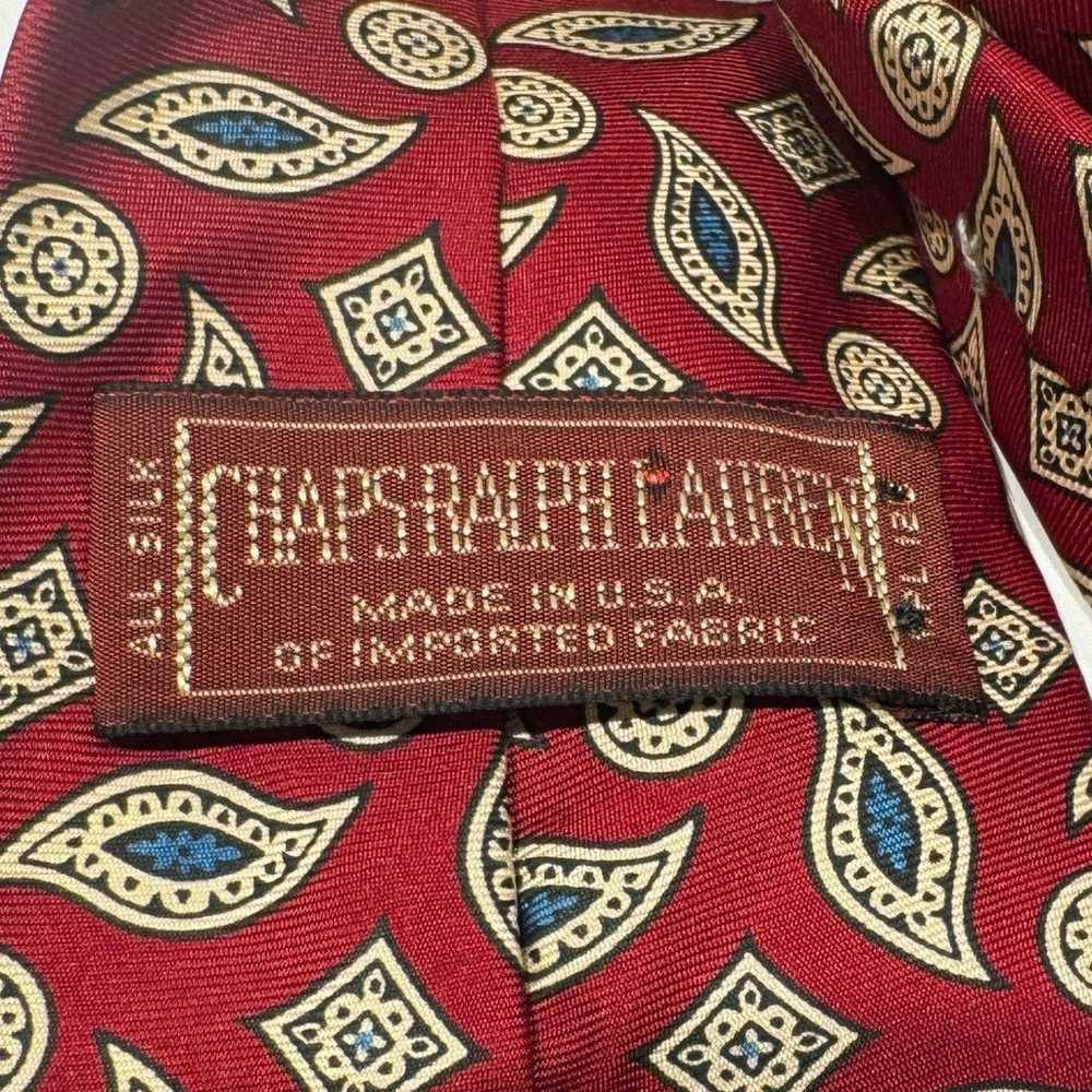 CHAPS RALPH LAUREN Vintage Men's Silk Neck Tie in… - image 5