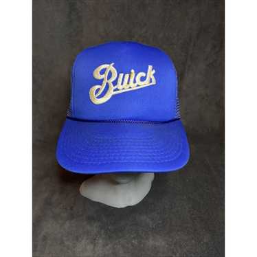 Buick Vintage Trucker Hat Cap Blue Mesh Foam Snap… - image 1