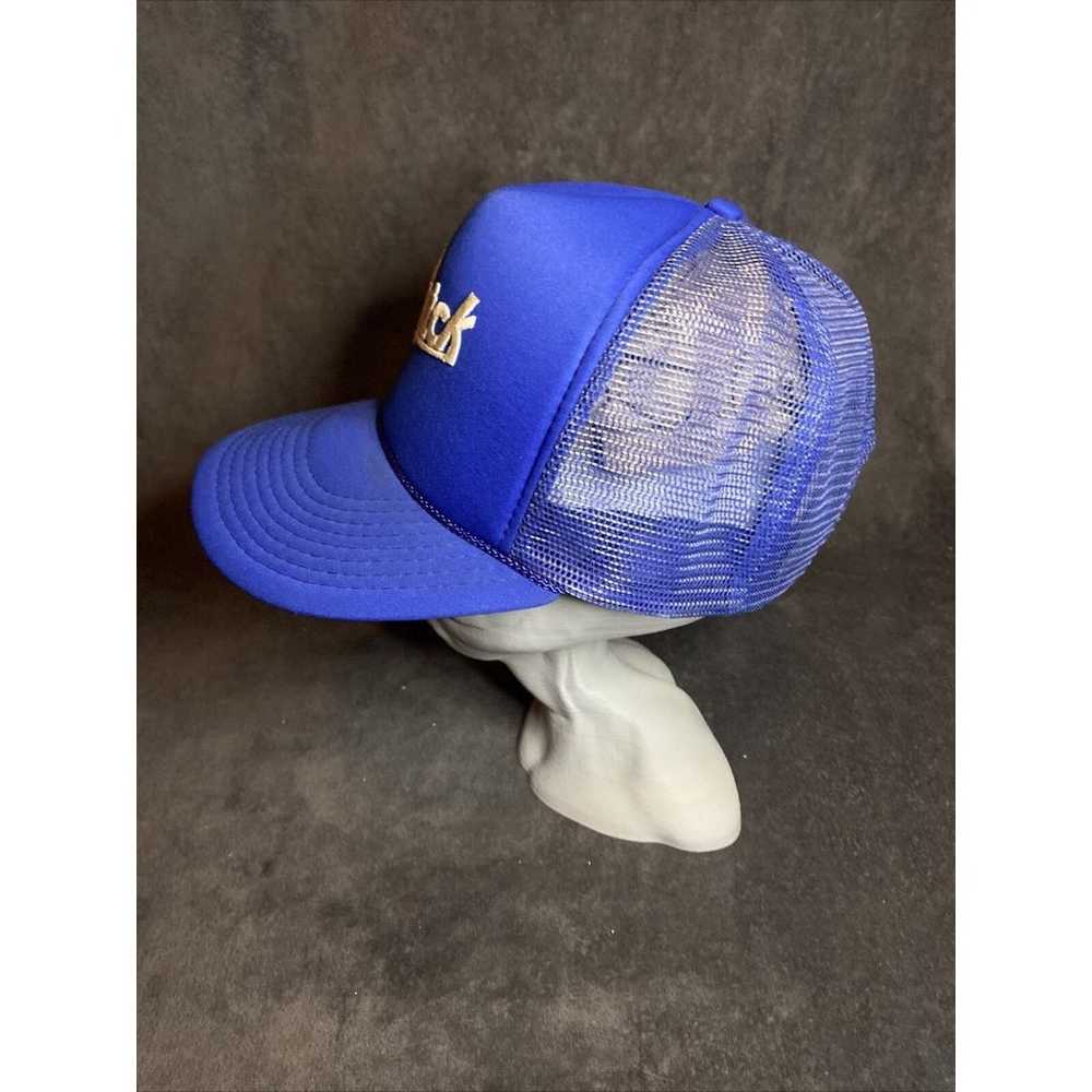 Buick Vintage Trucker Hat Cap Blue Mesh Foam Snap… - image 4