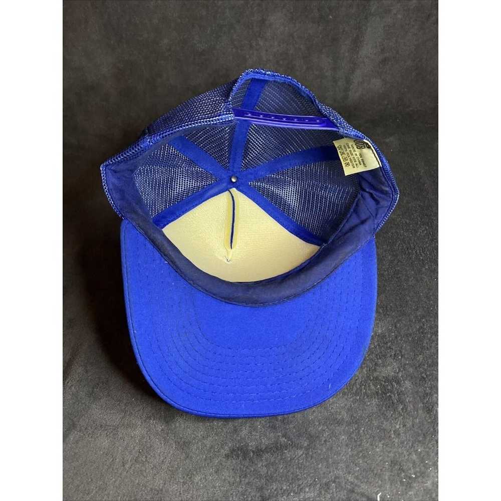 Buick Vintage Trucker Hat Cap Blue Mesh Foam Snap… - image 7