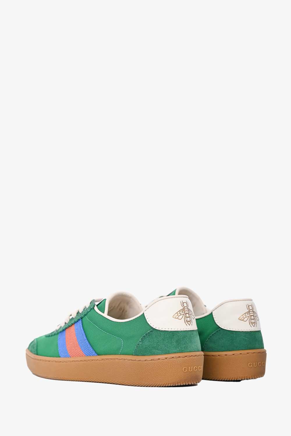 Gucci Green Web Accent Sneakers Size 35 - image 5