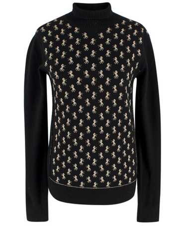 Managed by hewi Chloe Black Gold Horse Turtleneck… - image 1