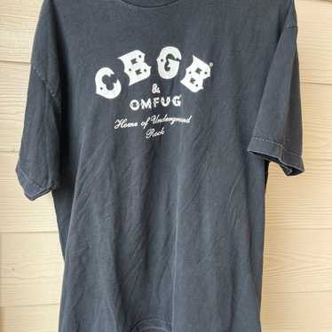 Vtg Y2K Lucky Brand CBGB & OMFUG Home Of Underground Rock Hoodie Size XL  Double