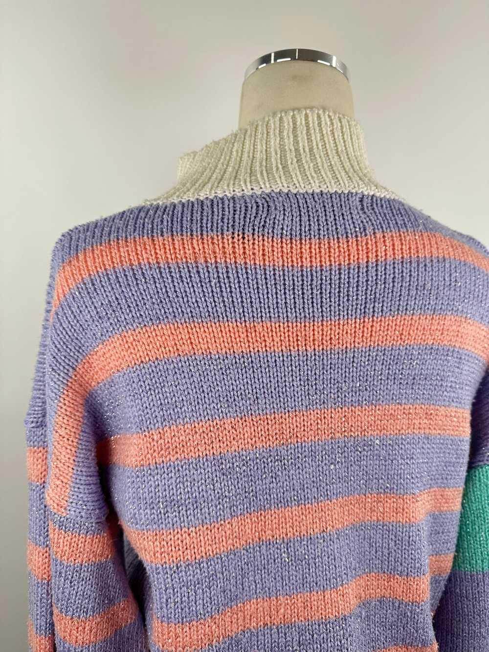 Gitano Purple Stripe Knit Sweater - image 5