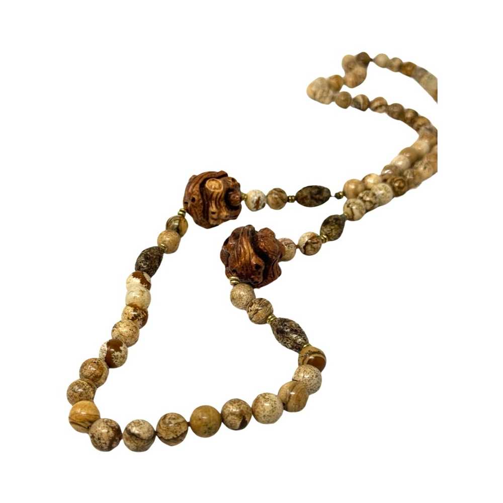 Marble Pattern Bead Necklace - image 3