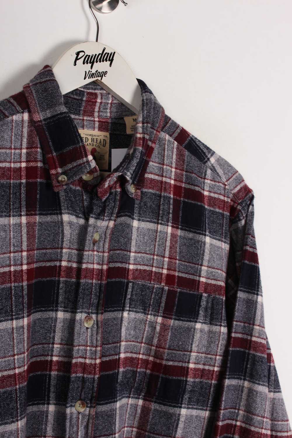 Vintage Plaid Flannel Shirt Medium - image 2