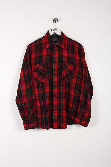 Vintage Plaid Flannel Shirt Medium - image 1