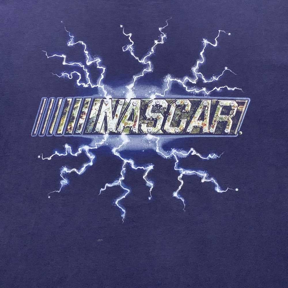 Vintage 2000s NASCAR Racing Blue Electric Metal N… - image 2
