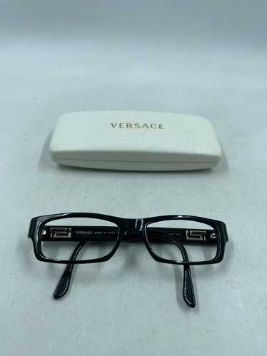 Versace La Greca Black Rectangle Eyeglasses