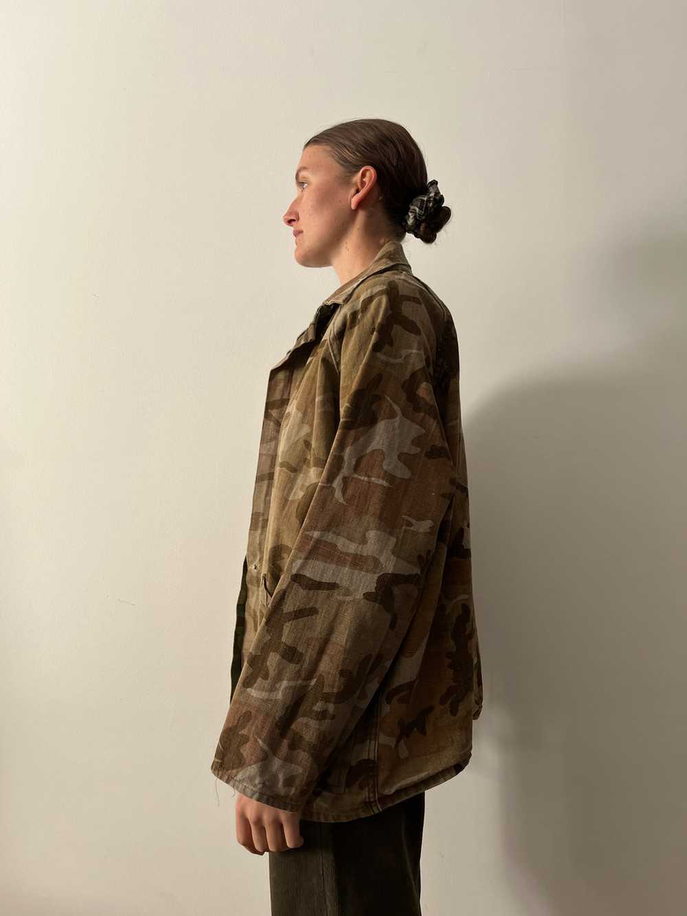 60s/70s Reversible Canvas Camo Hunting Jacket - image 3
