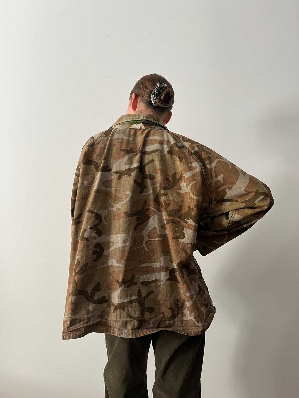 60s/70s Reversible Canvas Camo Hunting Jacket - image 4