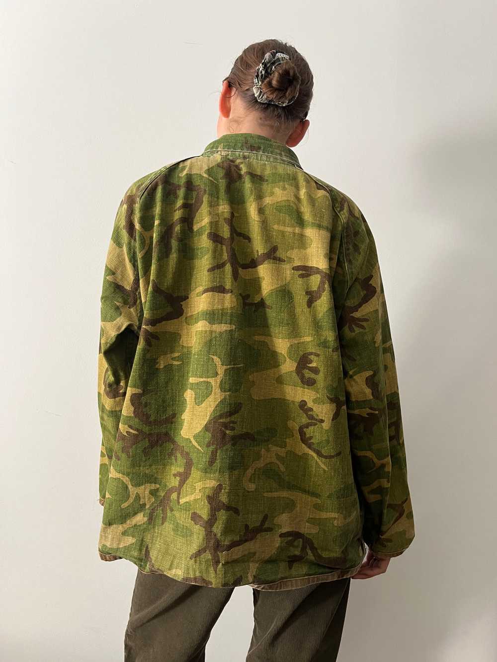 60s/70s Reversible Canvas Camo Hunting Jacket - image 6