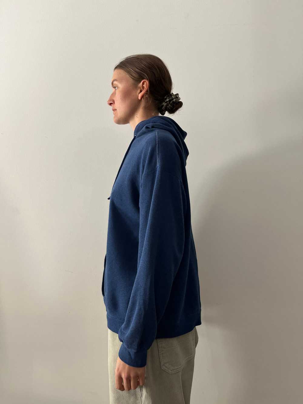 Boxy Navy Blue Hoodie - image 2