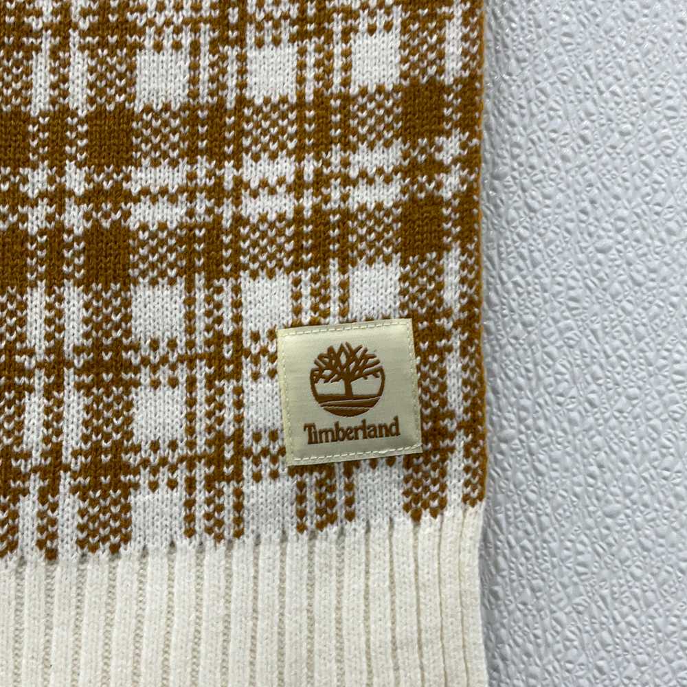 Timberland NWT Womens Brown White Plaid Knitted M… - image 3