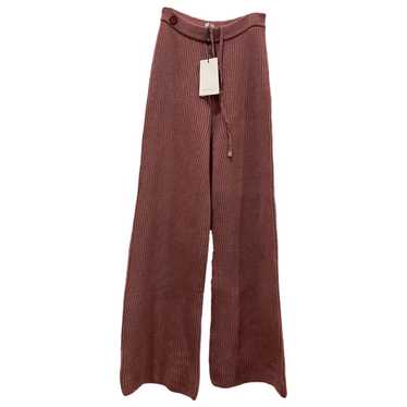 【関税込み】Saks Potts ピンク Maise ラウンジ パンツ コットン モダール ラウンジ パンツ（Maroon）| Sunspel