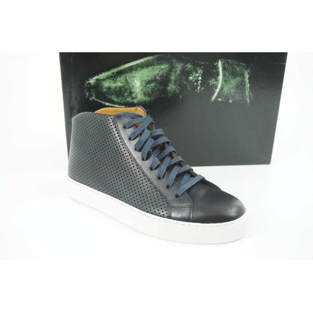 Magnanni Leather high trainers - image 2