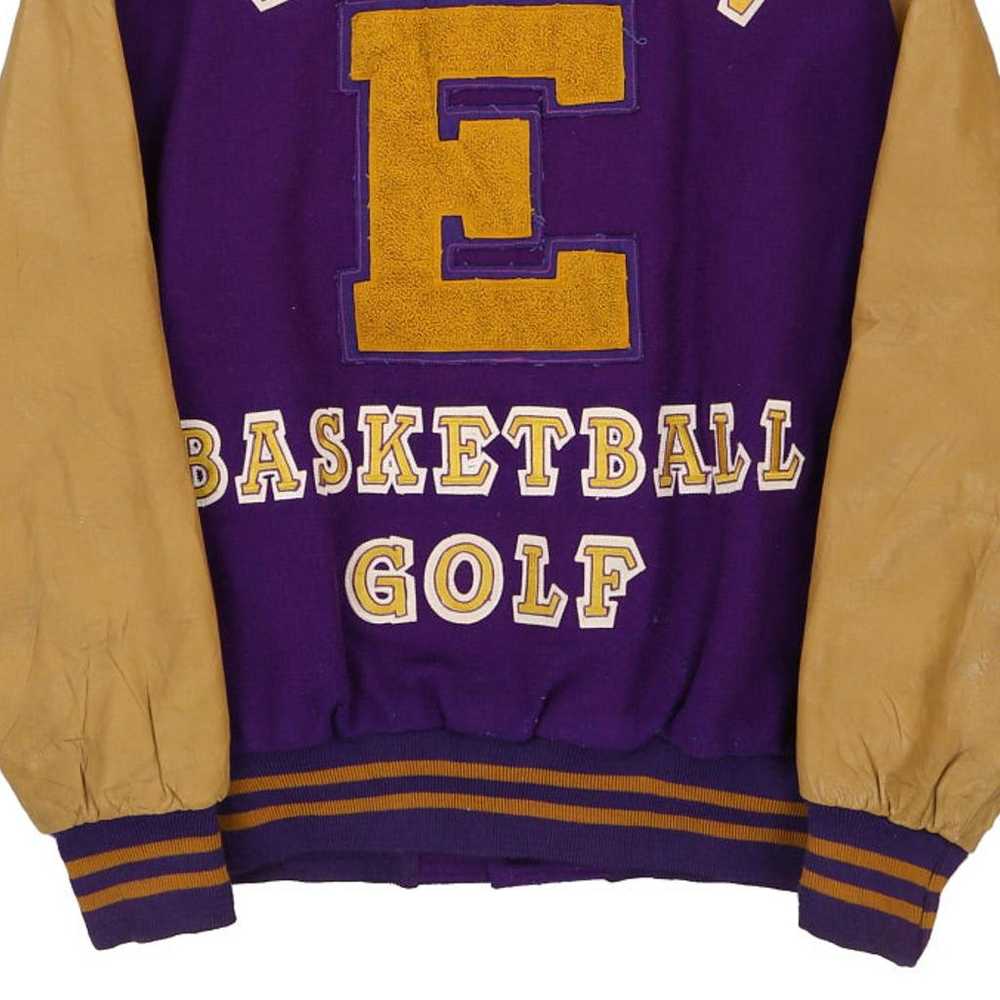 Baker Eaton Unbranded Varsity Jacket - 2XL Purple… - image 6