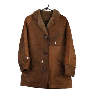 Unbranded Sheepskin Jacket - XL Brown Suede
