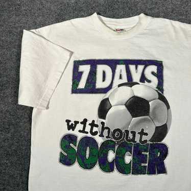 Hanes × Vintage Crazy Vintage 90s Soccer Sports 7… - image 1