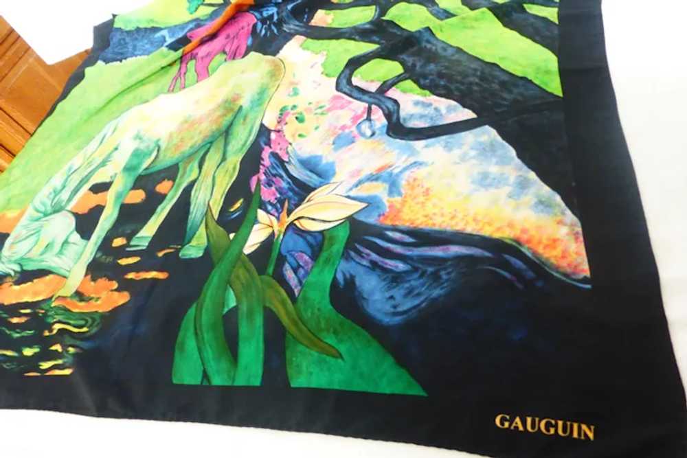 Paul Guaguin Silk Art Scarf “The White Horse” - image 8