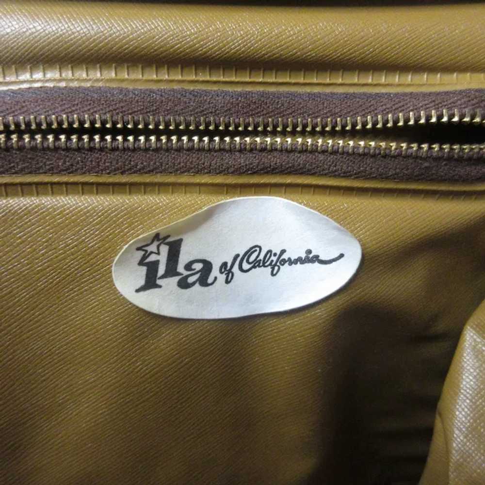 VINTAGE ILA of California Gold Lame Handbag - image 8