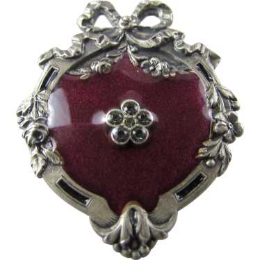 CATHERINE POPESCOヴィンテージ ブローチ9031 Catherine Popesco France Gold Brooch, Enamel Silver Plated