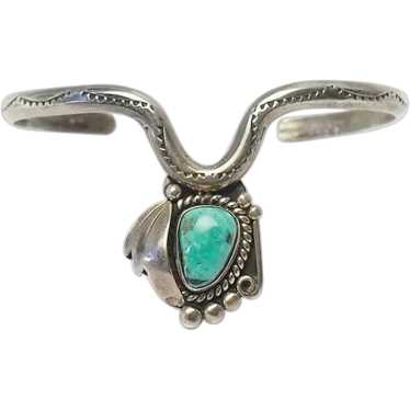 Unique handmade 925 silver turquoise Navajo Nativ… - image 1