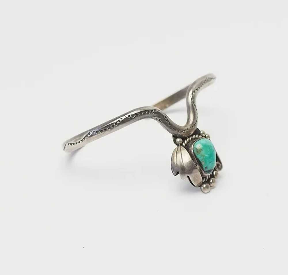 Unique handmade 925 silver turquoise Navajo Nativ… - image 2