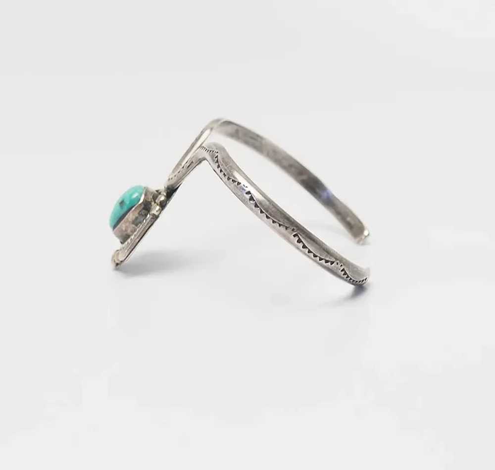 Unique handmade 925 silver turquoise Navajo Nativ… - image 3