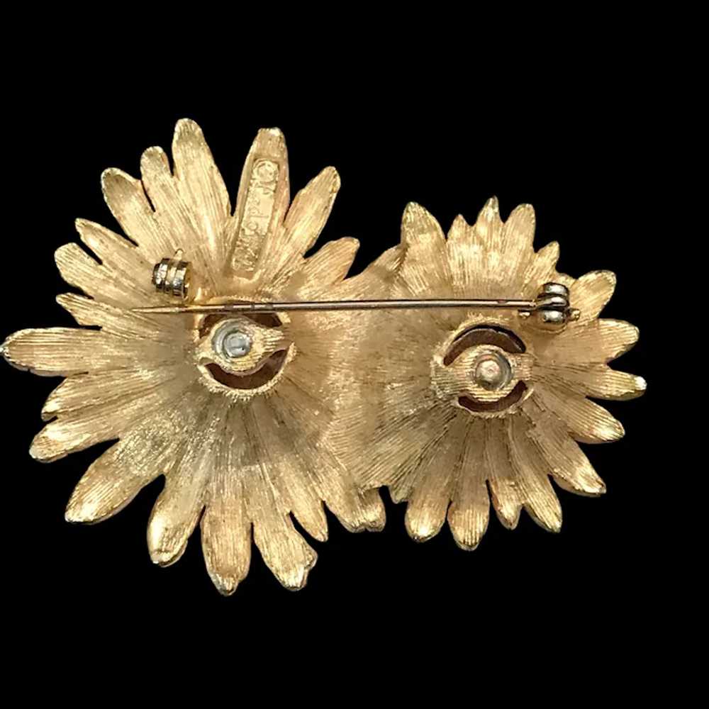 Pink Daisies Brooch, Ledo 1961 - image 6