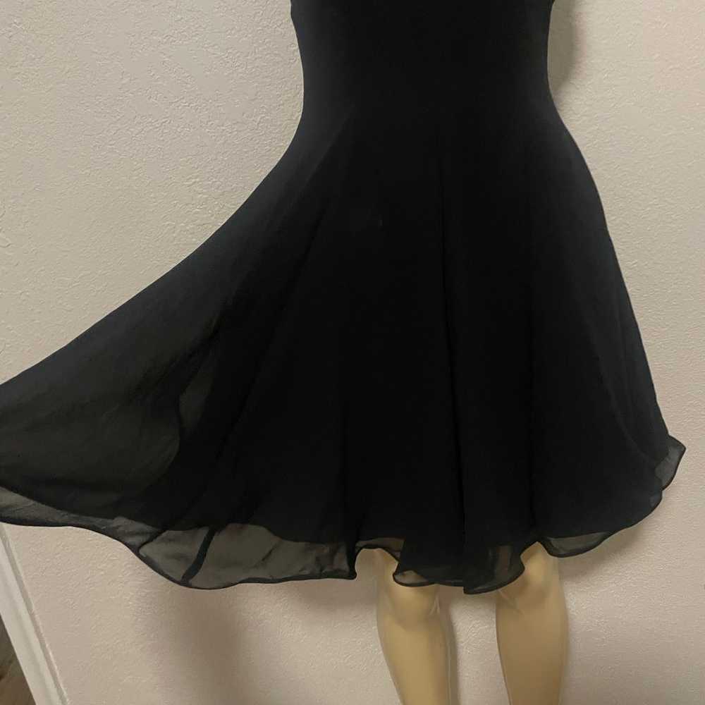 Niteline Della Roufogali Black Beaded Dress Size 2 - image 2