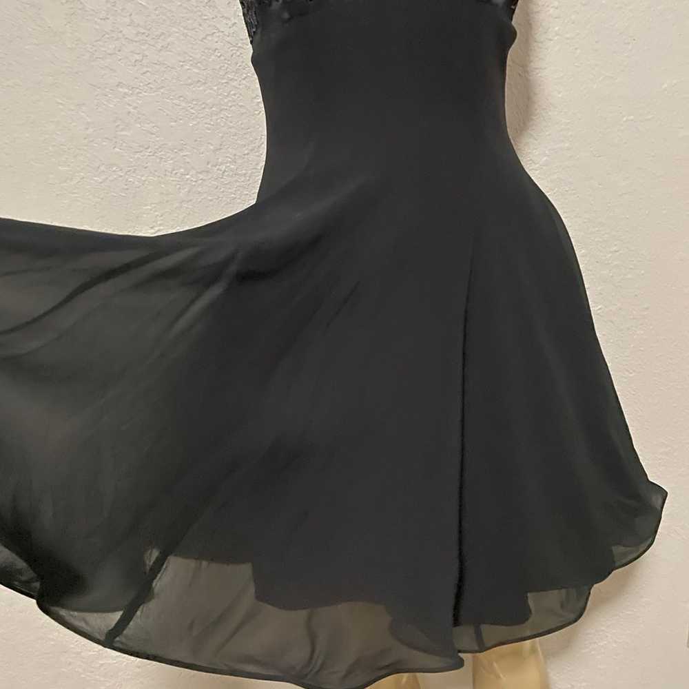 Niteline Della Roufogali Black Beaded Dress Size 2 - image 5