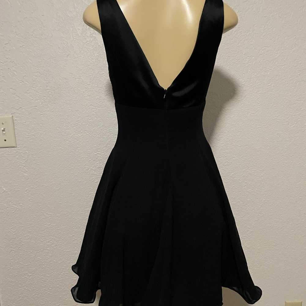 Niteline Della Roufogali Black Beaded Dress Size 2 - image 6