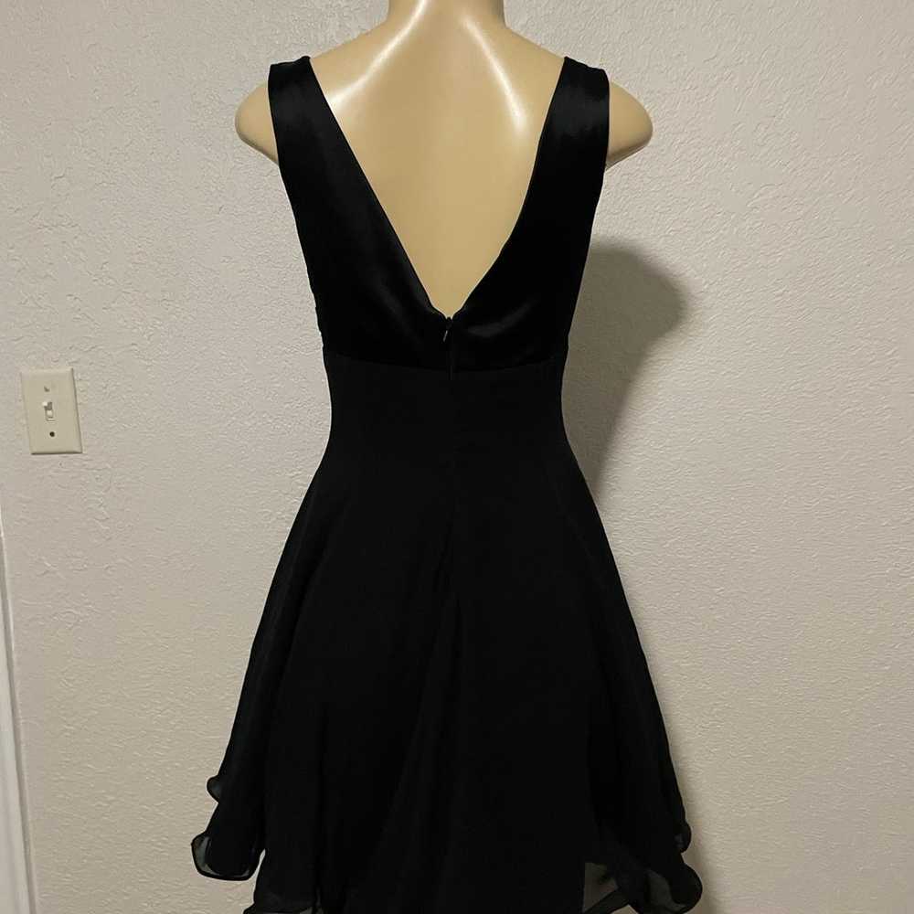 Niteline Della Roufogali Black Beaded Dress Size 2 - image 7