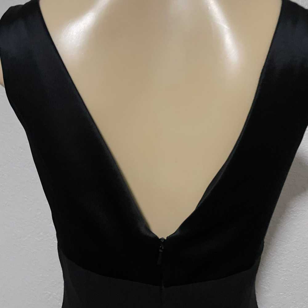 Niteline Della Roufogali Black Beaded Dress Size 2 - image 8