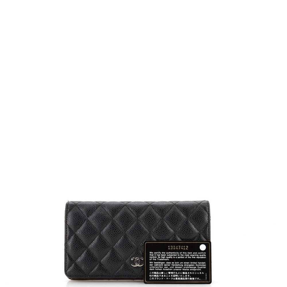 CHANEL L-Yen Wallet Quilted Caviar - image 2