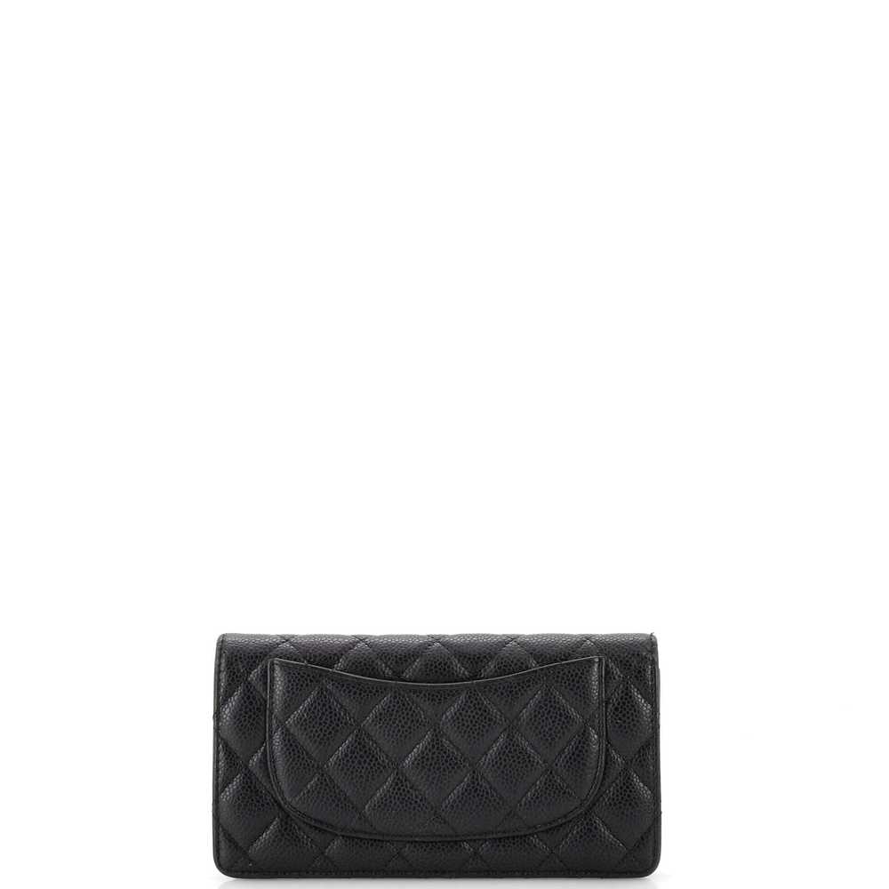 CHANEL L-Yen Wallet Quilted Caviar - image 4