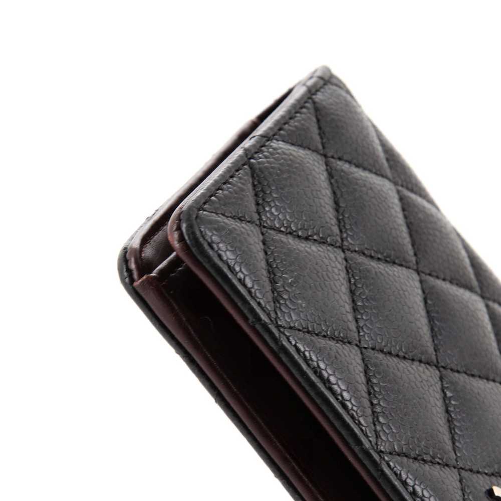 CHANEL L-Yen Wallet Quilted Caviar - image 7