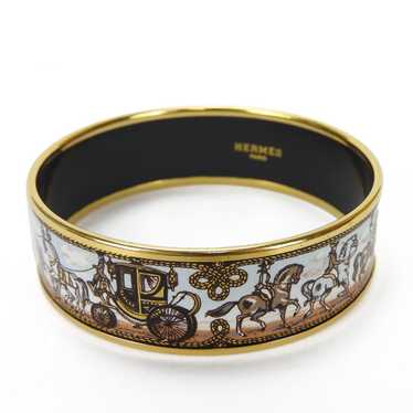 HERMES bangle bracelet enamel accessory carriage … - image 1