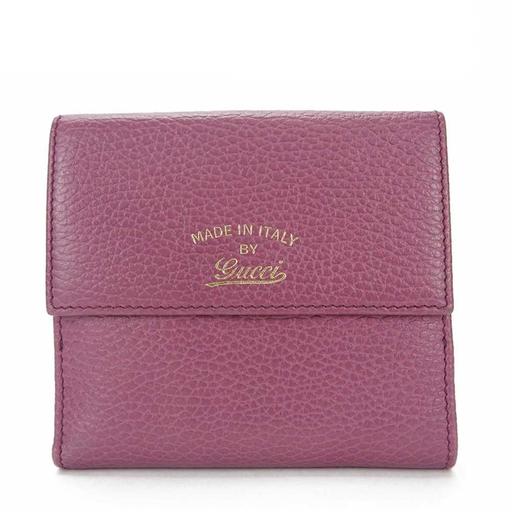 GUCCI W wallet purple blue navy compact accessory… - image 1