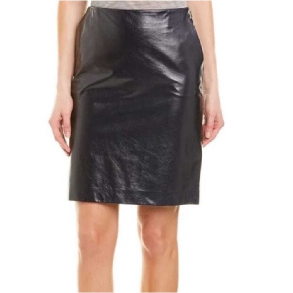 Theory Leather mini skirt - image 10