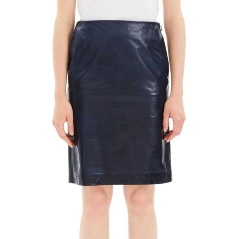 Theory Leather mini skirt - image 2