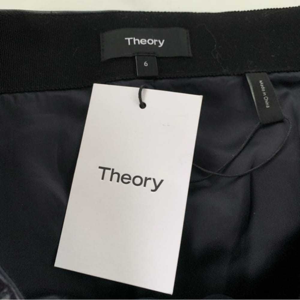 Theory Leather mini skirt - image 8